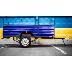 Легковой прицеп Днепр-210 на рессорах Волга (014) - с колесами